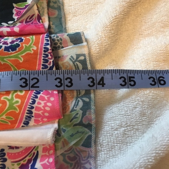 Colorful pull on midi skirt by Cato  22/24. Full, pleated, and lined, tiered. - Picture 7 of 7